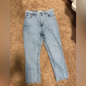 Abercrombie & Fitch Light Blue 90’s Slim Straight Ultra High Rise